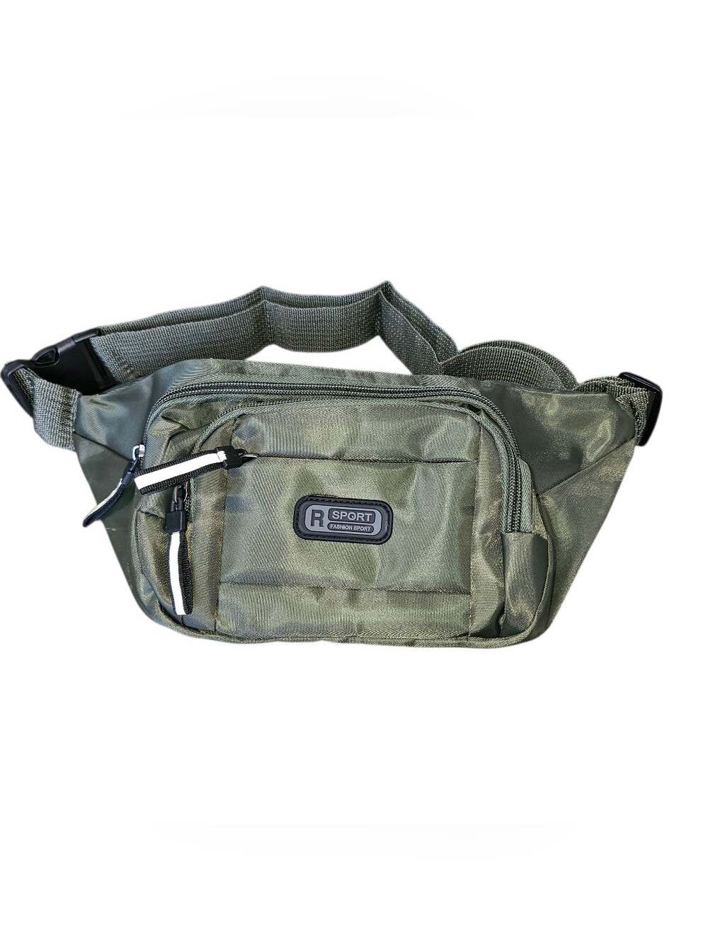 R Sport Green Waist Pack Fanny Pack Multi-Zip Adjustable Buckle Strap Hiking NEW